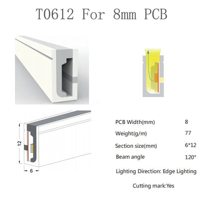 LED Silicone Tube Flexible Neon Soft Lights For SK6812 WS2812B WS2811 DIY Christmas Holiday Decoration Strip Light Tape Rope