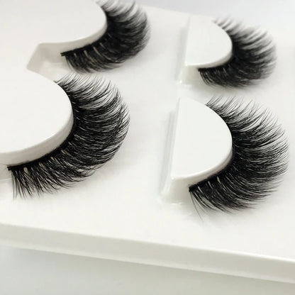 3 Pairs natural false eyelashes thick makeup real 3d mink lashes soft eyelash extension fake eye lashes long mink eyelashes 3d.