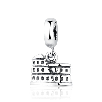 Original 925 Sterling Silver Charms Love Travel London Bus Suitcase Paris Beads Fit Brand Bracelets Necklaces Women DIY Jewelry