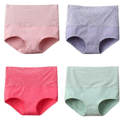 Underwear for Women Cotton High Waist Panties Tummy Control Briefs Ladies Panty Full Coverage Female Lingerie Stretch Underpants.