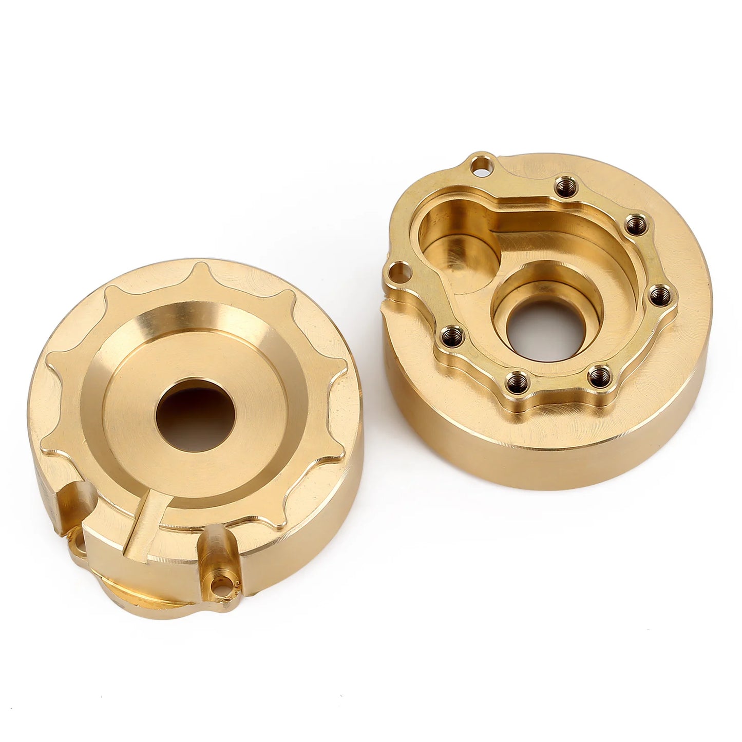 INJORA Heavy Brass Counterweight Portal Drive Housing Bumper Holder Axle Mount for RC Crawler TRX4 TRX-4 TRX6 Upgrade Parts