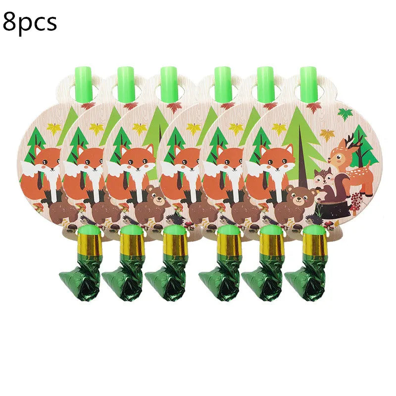 Waldtiere Party Dschungel Safari Geburtstag Party Dekor Waldkreaturen Dschungel Tier Wald Partyzubehör Babyparty