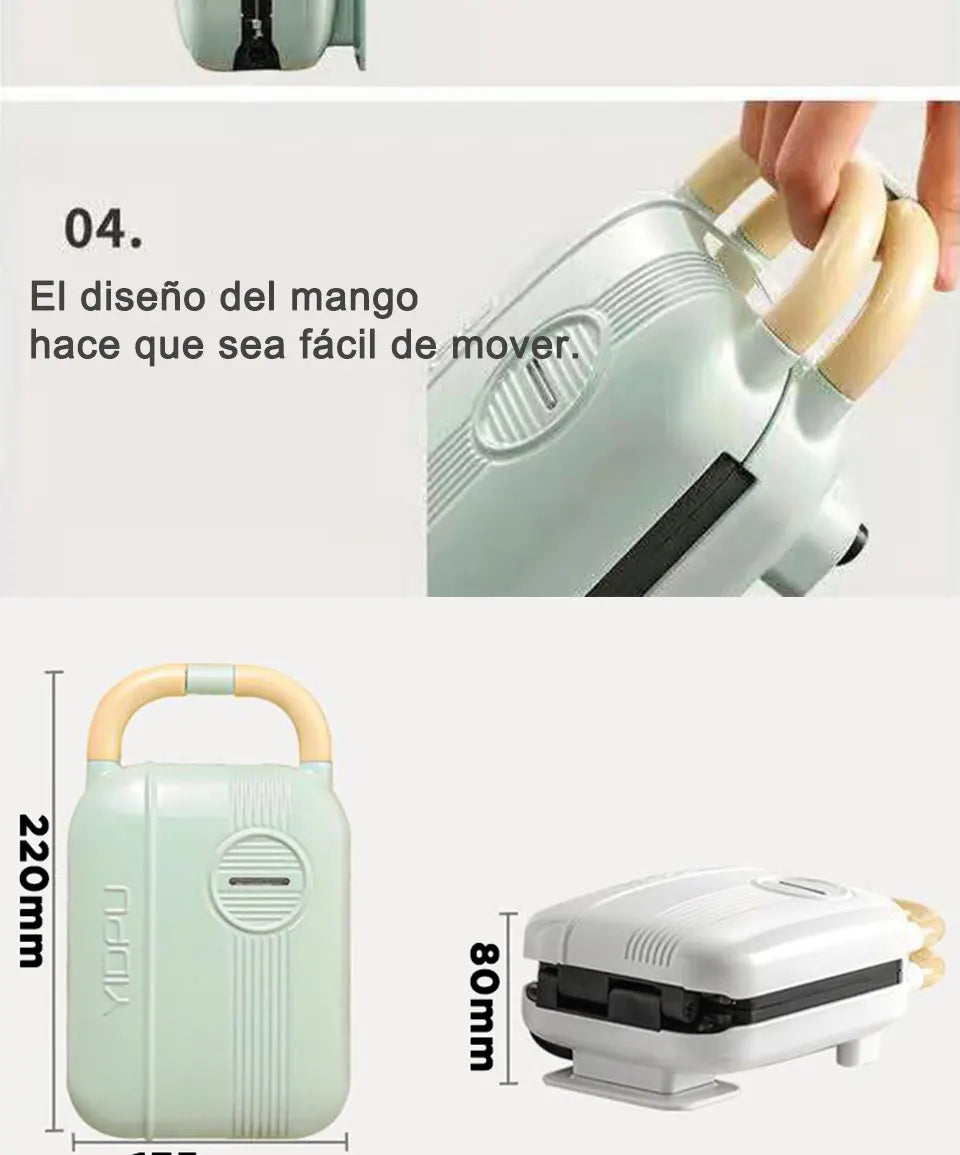 2025 New Sandwichera 3 en 1 Tostadora eléctrica Waffle Maker Desayuno Pancake Donut Egg Waffle Fish Cake Horno eléctrico.