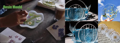 Three-Layer Fruit Dish Epoxy Resin Mold Tea Tray Silicone Molds Storage Tray Mould For DIY UV Resin Coaster Accessories.