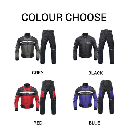 DUHAN Windproof Motocross Jacket Motorcycle Pants Men Motorcycle Jacket Wear-resistant Body Armor Moto Clothing For Winter.