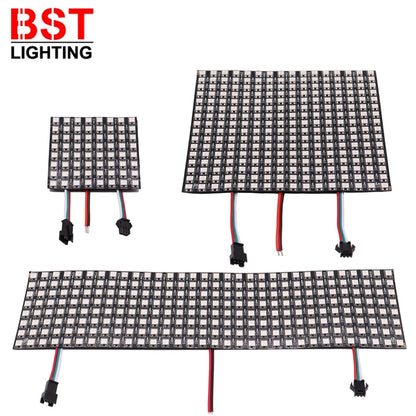 WS2812B RGB LED Digital Flexible Individuell adressierbare Panel Licht WS2812 8x8 16x16 8x32 Modul Matrix Bildschirm DC5V.