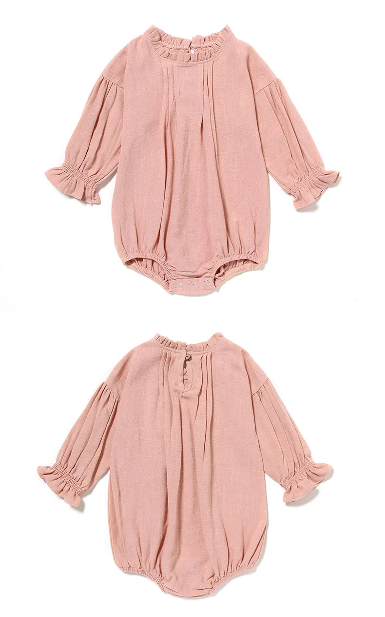 MILANCEL Herbst Neue Baby Bodys Leinen Ein Stück Langarm Baby Outfit Neugeborene Kleidung.