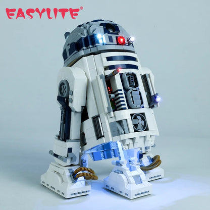 EASYLITE LED Lighting Set For 75308 Star R2-D2 Robot Building Blocks Collectible DIY Toys Not Include Bricks Only Light Kit.