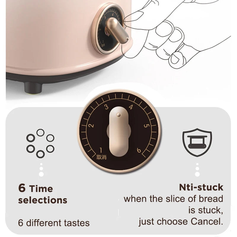 Bread Toaster  for sandwiches Waffle maker electric kitchen Double Oven 220V mini Toaster hot air convection for headed bread.