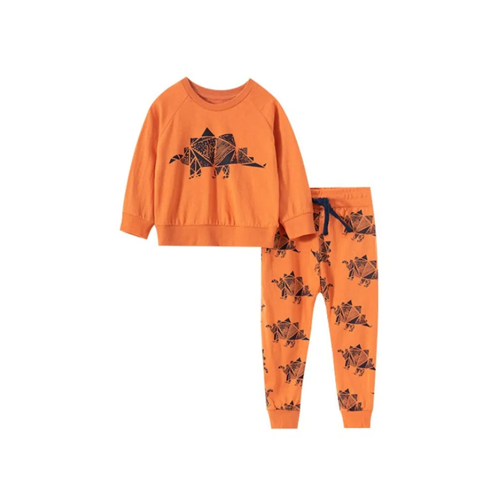   Jumping Meters New Baby Boys Clothing Sets Autumn Winter Cartoon Tiger Printed Cotton Boys Girls Outfit Long Sleeve Shirt Pant