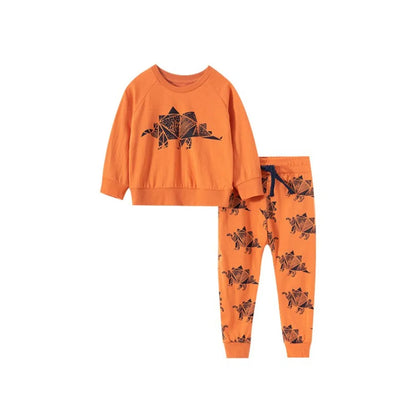   Jumping Meters New Baby Boys Clothing Sets Autumn Winter Cartoon Tiger Printed Cotton Boys Girls Outfit Long Sleeve Shirt Pant