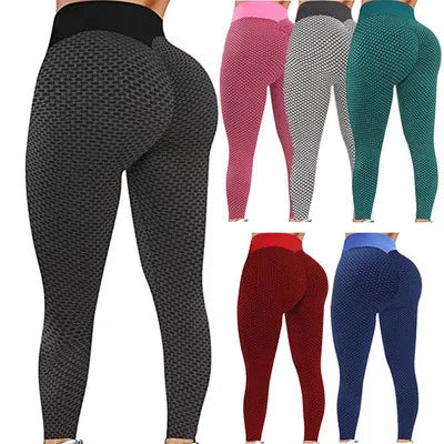 Wholesale Sexy Women Solid Butt Lifting High Waist Workout Gym Fitness Yoga Pants Tik Tok Tiktok Leggings