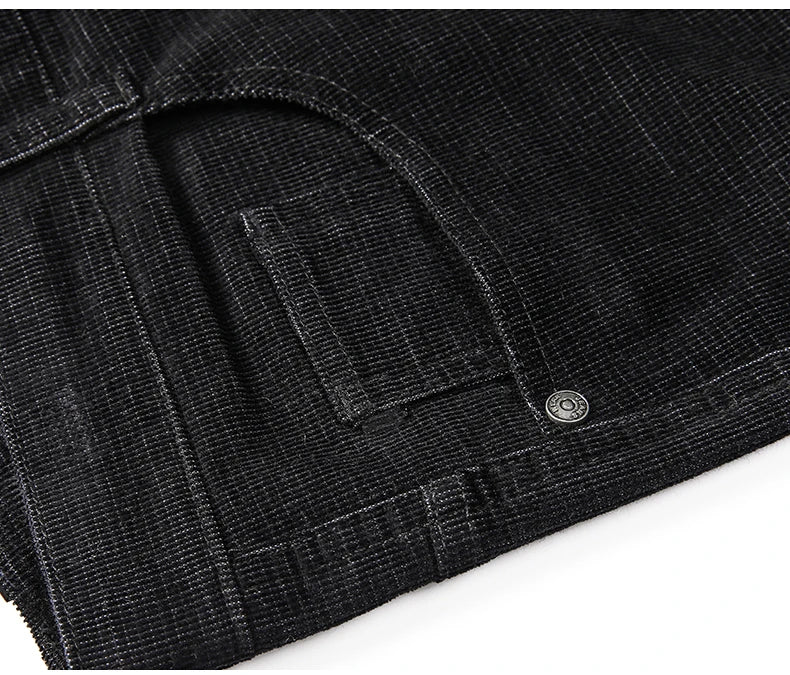 Spring Autumn New Men Pants Corduroy Fabric Comfortable Soft Casual Business Office Male Trousers Khaki Apricot Black Blue.