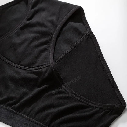 Bamboo Fiber Cotton 4-layer Menstrual Panties Period Reusable  Briefs Underwear Leakproof Heavy Absorbent Incontinence Lingerie.