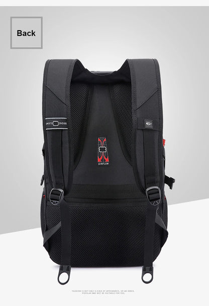 Wasserdichte 20-Zoll-Laptop-Rucksäcke USB-Lade Schultasche Diebstahlsicherer Herren-Rucksack Reiserucksack Männlicher Mochila Hohe Kapazität