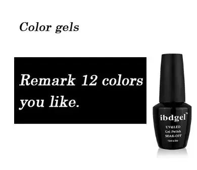Ibdgel 12 Colors 15ML Nail Gel Polish Nail Accessories Semi-permanent Varnish Nail Art Nail Soak Off LED UV Gel Nail Venalisa