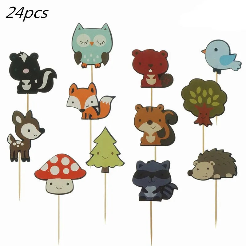 Waldtiere Party Dschungel Safari Geburtstag Party Dekor Waldkreaturen Dschungel Tier Wald Partyzubehör Babyparty