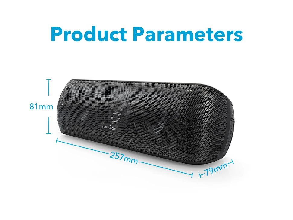 (EU stock) Soundcore Motion + Bluetooth loudspeaker, Hi-Res 30W Audio, BassUp Technology, Wireless Hi-Fi loudspeaker with App.