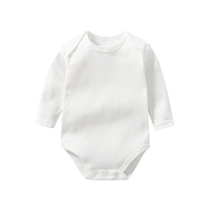 Winter Herbst Baumwolle Baby Strampler Weiß Langarm Bodys für Kind Baby Mädchen Jungen Kleidung