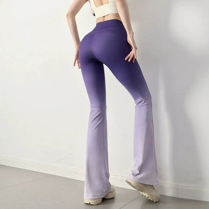 ZWFS-  Tuman1325 New Arrival Ladies Fashion Yoga Pants Women's Boot Cut Design Stylish Long Pants High Waist  Color Sportswear