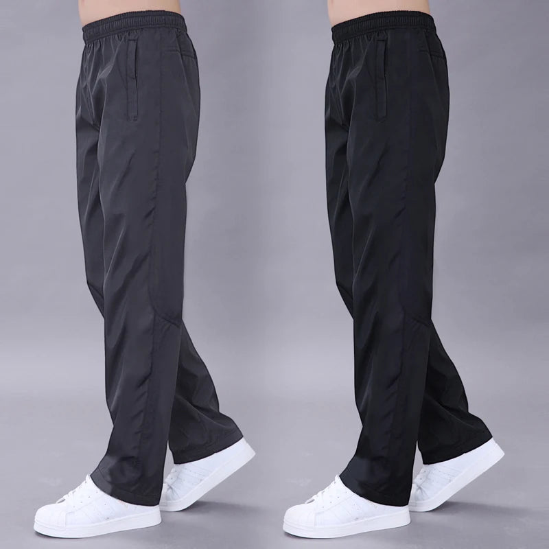 Men's Pants Sweatpant Quick Dry Breathable Pants Spring Sports Trouser Elastic Waist Straight Wide Joggers Running Tracksuit Men.