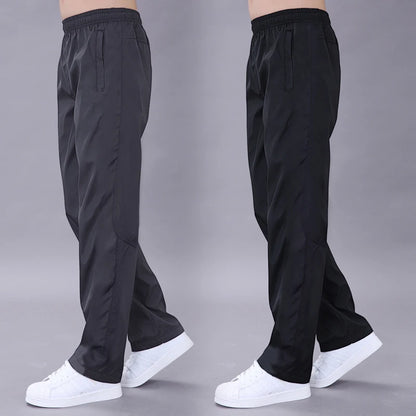 Men's Pants Sweatpant Quick Dry Breathable Pants Spring Sports Trouser Elastic Waist Straight Wide Joggers Running Tracksuit Men.