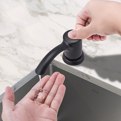 Samodra Nickel Soap dispenser Black Kitchen sink Counter Liquid Soap Dispenser Bottle kitchen accessories 360ml  Built in Pumps