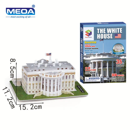 40 Style World Famous Architecture Building 3D Puzzle Model Construction 3D Jigsaw Puzzle Toys For Kids Christmas Gift