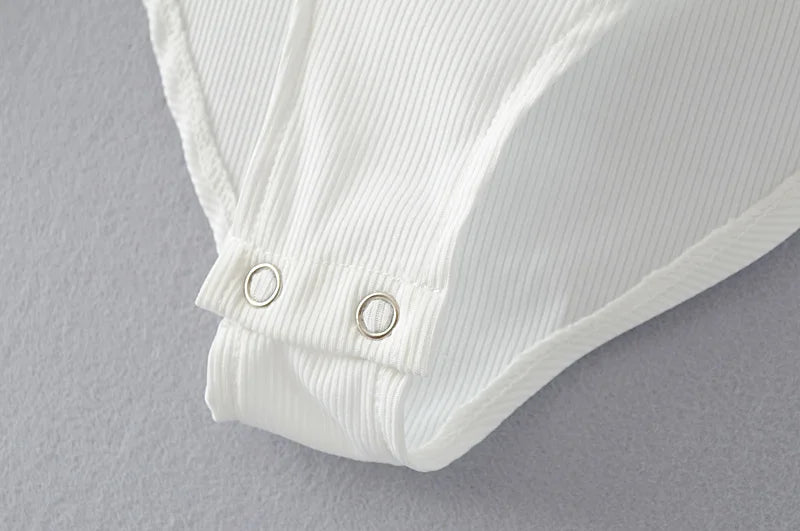 Fashion Long Sleeve Bodysuit Women Slim Sexy Backless Tops And Blouses Casual Black White Shirt Body Femme Monos Mujer 2022 New.