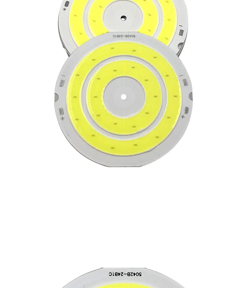 3V LED-Licht, 50 mm Durchmesser, runder COB-Chip, Doppelring-LED-Lampe, 3,7 V, 5W LED-Birne für DIY-Arbeitsscheinwerfer, Hausdekor-Beleuchtung.