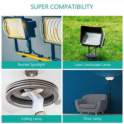 R7s LED 78mm 118mm 7W 12W 15W 25W Dimmable COB Bulbs Ceramic Glass Tube Light Ampoule Replacement Halogen Bombillas Spotlight.