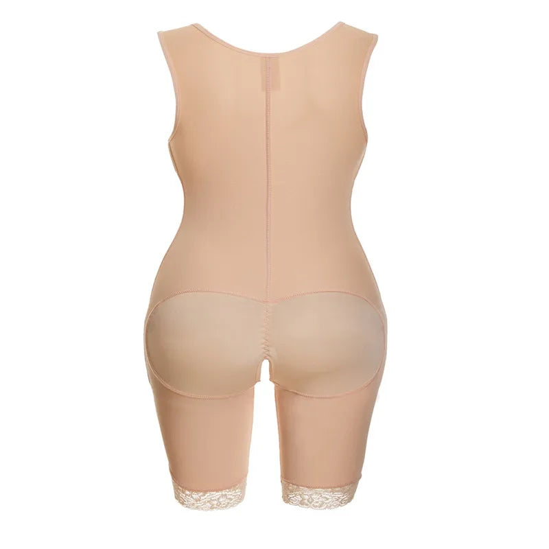 Zip Waist Lace Slimming Shaper Corset Control Shapewear Butt Lifter Strap Body Shaper Underwear Bodysuit Women Plus Size S-6xl.