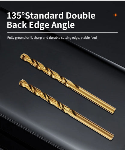 Kobalt High Speed Steel Spiralbohrer M35 Edelstahl Werkzeugset Bohrer Zubehör zum Bohren von Metall und Edelstahl