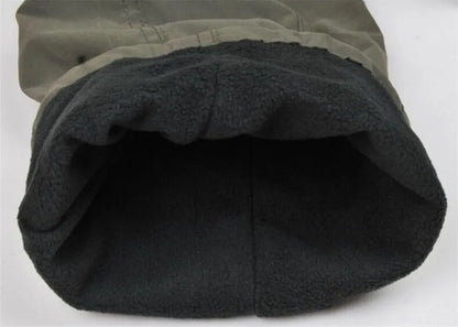 Winter Thicken Fleece Pants Men Casual Warm Overalls Multi-pocket Militarmy Trousers Thermal Cargo Tactical Pants Mens Clothing.