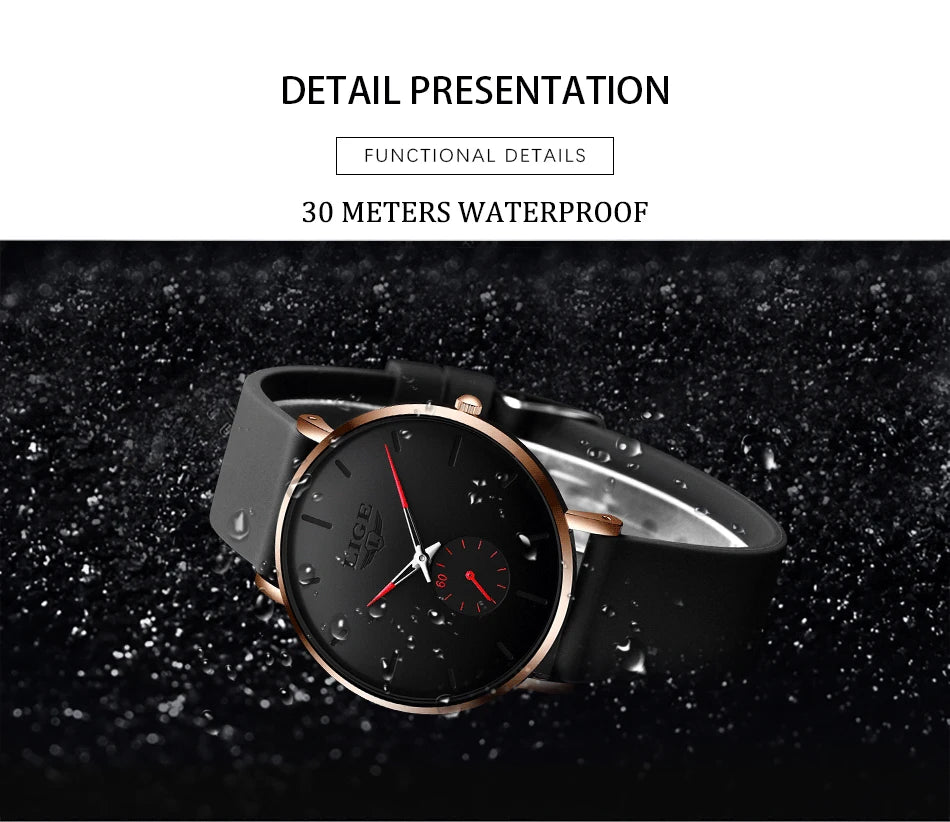 LIGE New Rose Gold Women Watch Business Quartz Watch Ladies Top Brand Luxury Female Wrist Watch Women Girl Clock Relogio Feminin.