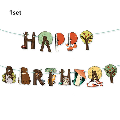 Waldtiere Party Dschungel Safari Geburtstag Party Dekor Waldkreaturen Dschungel Tier Wald Partyzubehör Babyparty