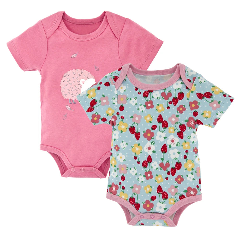 Honeyzone Sommer Baby Kleidung Säuglings Mädchen Strampler Nette Löwe Voller Druck Jungen Bodys 2 teile/satz Trottie Overalls Outfits Боди.