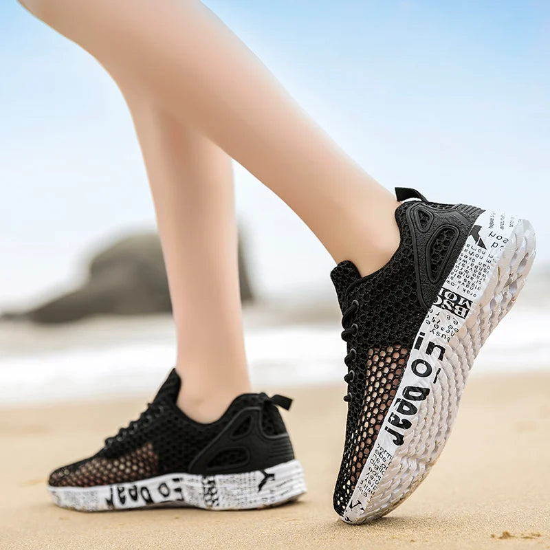 Hight Quality Summer Mens Beach Shoes Outdoor Sandals Air Mesh Sneaker Fashion Women Foam Sport Aqua Footwear Water Light Weight.