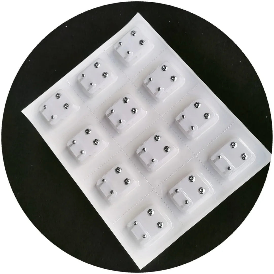 12Pairs Medical Earrings Piercing Tools Set Crystal Ear Stud Surgical Steel Stopper for Body Ear Piercing Gun Fashion Jewelry