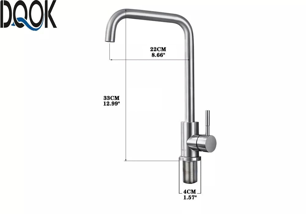 Black Kitchen Faucet Stainless Steel Kitchen Mixer Single Handle Single Hole Kitchen Faucet Brushed Nickle Mixer Sink Tap