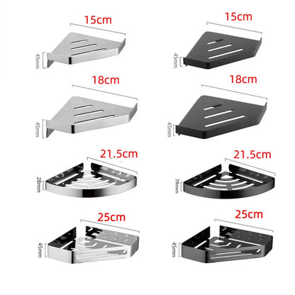 Bad Edelstahl Dusche Regal Wand-montiert Dreieck Korb Ecke Stehen Shampoo Dusche Gel Lagerung Halter Zubehör