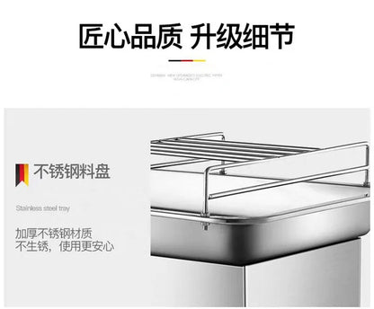 Meat Slicer Stripping Cutter Machine,Fresh Meat Cube Dicer Cutting Machine 110/220V 400kg/h.