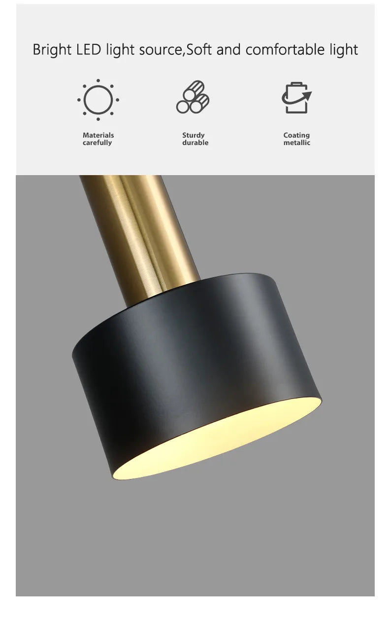 Minimalistischen esszimmer kronleuchter, moderne Nordic lampe, licht luxus wohnzimmer lampe, lange esstisch, bar tisch lampe.