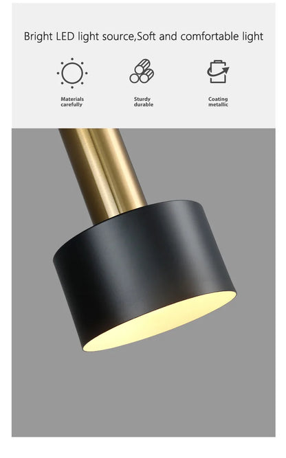 Minimalistischen esszimmer kronleuchter, moderne Nordic lampe, licht luxus wohnzimmer lampe, lange esstisch, bar tisch lampe.