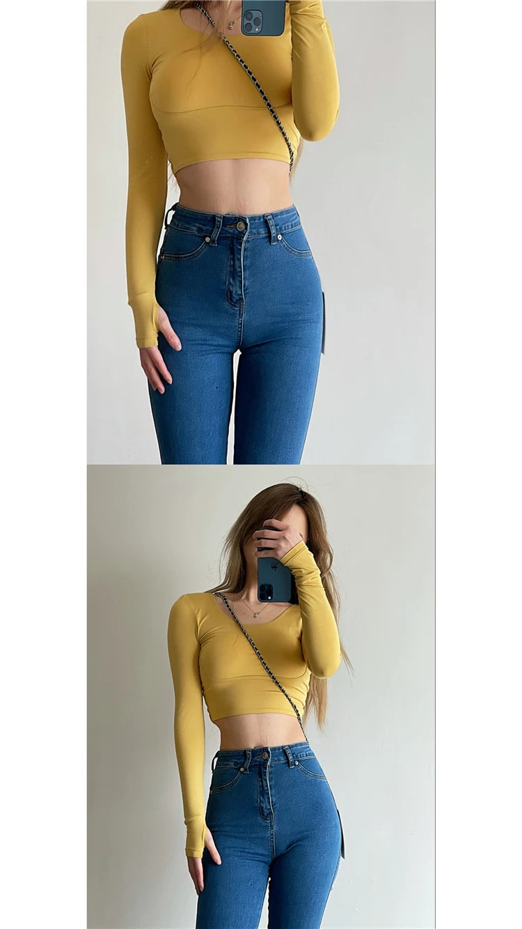 Classic Vintage Buttocks Black Gray Jeans for Women High Elastic Mom Jeans Female Washed Stretch Denim Pencil Pants clothes 40.