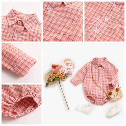 Sanlutoz Plaid Baumwolle Baby Jungen Bodys Langarm Baby Kleidung Mode Neugeborenen Body für Jungen.