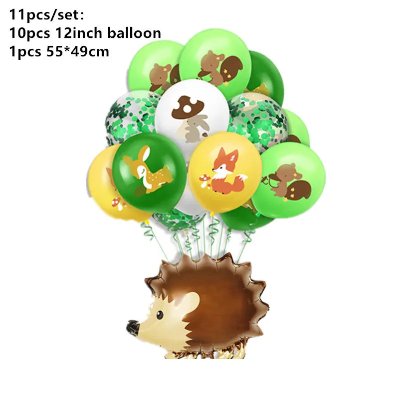 Waldtiere Party Dschungel Safari Geburtstag Party Dekor Waldkreaturen Dschungel Tier Wald Partyzubehör Babyparty