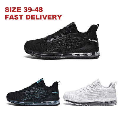 Comfortable Men Shoes Sneakers Male Mens Casual Tenis Black Comfortable Sports Shoes Big Size Air Cushion Walk Shoes
