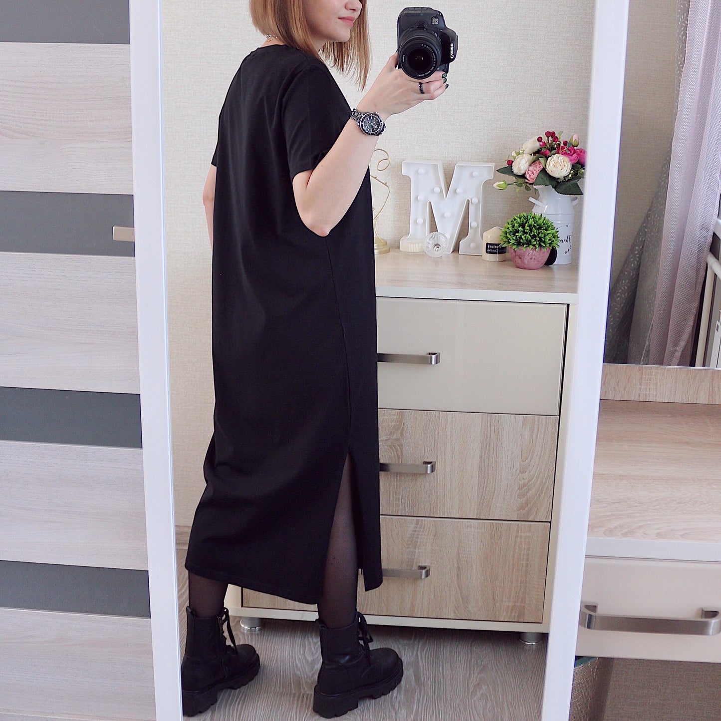 Casual 94 % Baumwolle Sommer frauen Kleider Solide Kurzarm Verschüttet Lange Midi Kleid Mode Sommerkleid Weibliche Kleidung, M30465