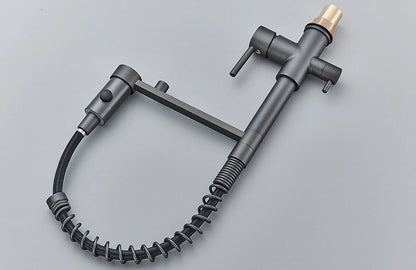 Filter Kitchen Faucet 2 In 1 Pull Down 360° Flexible Drinking Pure Water Purification Faucets Brass Hot Cold Water Mixer Tap